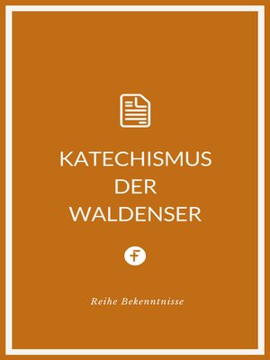 cover image of Katechismus der Waldenser